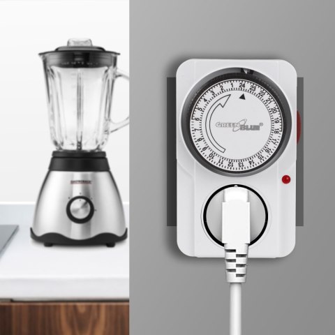 WŁĄCZNIK CZASOWY - TIMER MECHANICZNY GREENBLUE, 48 PROGRAMÓW, MAx. OBCIĄŻENIE 16A, IP20, GB360 F WŁĄCZNIK CZASOWY - TIMER MECHANICZNY GREENBLUE, 48 PROGRAMÓW, MAx. OBCIĄŻENIE 16A, IP20, GB360 F