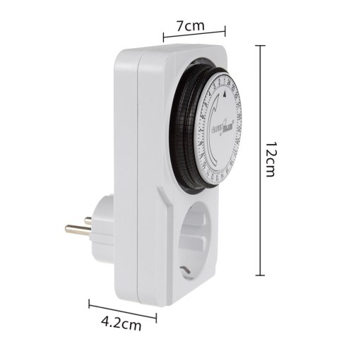 WŁĄCZNIK CZASOWY - TIMER MECHANICZNY GREENBLUE, 48 PROGRAMÓW, MAx. OBCIĄŻENIE 16A, IP20, GB360 F WŁĄCZNIK CZASOWY - TIMER MECHANICZNY GREENBLUE, 48 PROGRAMÓW, MAx. OBCIĄŻENIE 16A, IP20, GB360 F