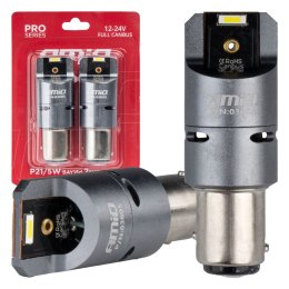 ŻARÓWKI LED FULL CANBUS  PRO  P21/5W 2x1860 SMD BIAŁE 12V 24V AMIO-03605
