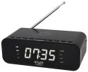 AD 1192 BLACK RADIOBUDZIK Z BEZ PRZEWODOWĄ ŁADOWARKĄ I FM