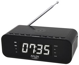 AD 1192 BLACK RADIOBUDZIK Z BEZ PRZEWODOWĄ ŁADOWARKĄ I FM