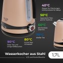 AD 1295 GOLD CZAJNIK METALOWY 1,7L Z LCD & REGULACJĄ TEM PERATURY