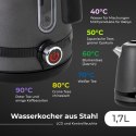 AD 1295 GREY CZAJNIK METALOWY 1,7L Z LCD & REGULACJĄ TEM PERATURY
