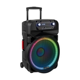 AKTYWNA KOLUMNA GŁOŚNIKOWA (Z 2 MIKROFONAMI BEZ PRZEWODOWYMI UHF, SD, BLUETOOTH, FM, USB, LED) 60 WATT