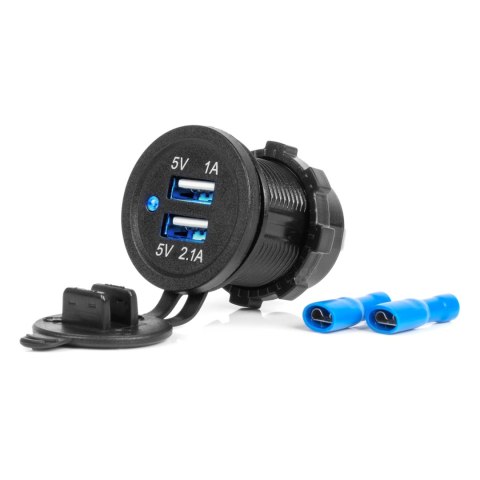 ŁADOWARKA SAMOCHODOWA Z GNIAZDAMI USB WODOOD PORNA 3.1A 2xUSB 12V 24V AMIO-04216 ŁADOWARKA SAMOCHODOWA Z GNIAZDAMI USB WODOOD PORNA 3.1A 2xUSB 12V 24V AMIO-04216