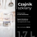 MS 1301 WHITE CZAJNIK SZKLANY 1,7 L Z REGULACJĄ TEM P.