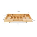 ROZSUWANY BAMBUSOWY ORGANIZER NA SZTUĆCE GREENBLUE, 325-500x430x45MM, GB379