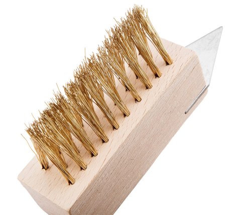 SZCZOTKA DRUCIANA DO KOSTKI BRUKOWEJ ZE SKROBAKIEM SZCZOTKA DRUCIANA DO KOSTKI BRUKOWEJ ZE SKROBAKIEM