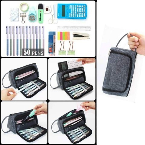 DUŻY PIÓRNIK WIELOFUNKCYJNY SASZETKA GRAFIT PR05CZ