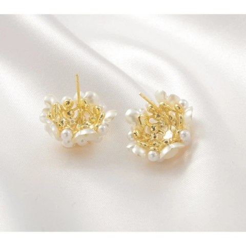 KOLCZYKI ZE STALI SZLACHETNEJ POZŁACANEJ KST3142