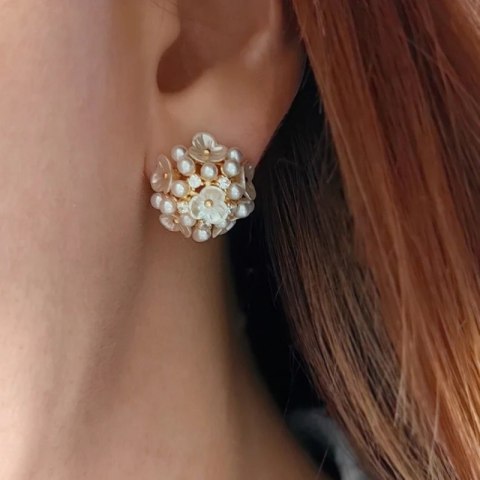 KOLCZYKI ZE STALI SZLACHETNEJ POZŁACANEJ KST3142