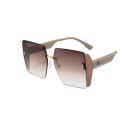OKULARY PRZECIWSŁONECZNE ELEGANT SQUARE BROWN OK379WZ2