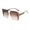 OKULARY PRZECIWSŁONECZNE ELEGANT SQUARE BROWN OK379WZ2