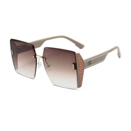 OKULARY PRZECIWSŁONECZNE ELEGANT SQUARE BROWN OK379WZ2