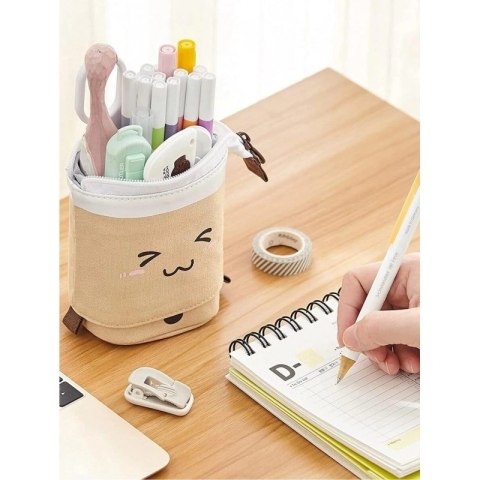 SKŁADANY PIÓRNIK SASZETKA KREMOWY PR08