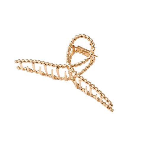 SPINKA DO WŁOSÓW KLAMRA XL ZŁOTA METALOWA 11,5CM SP145
