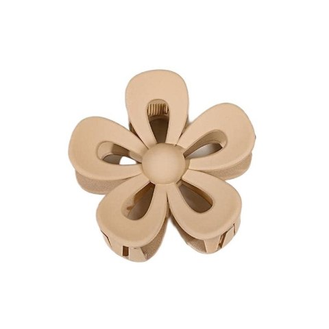 SPINKA DO WŁOSÓW KLAMRA KREMOWA XL KWIAT 6,5 X 7CM SP276K