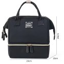 TORBA, ORGANIZER DO WÓZKA 2 KOMORY 26X23X18CM CZARNA PLM29CZ