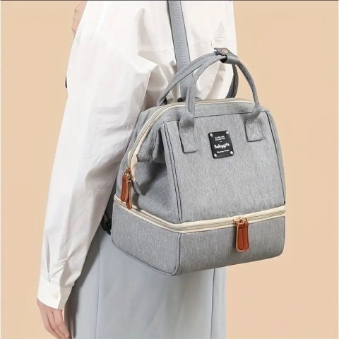 TORBA, ORGANIZER DO WÓZKA 2 KOMORY SZARA 26X23X18CM PLM29SZ TORBA, ORGANIZER DO WÓZKA 2 KOMORY SZARA 26X23X18CM PLM29SZ