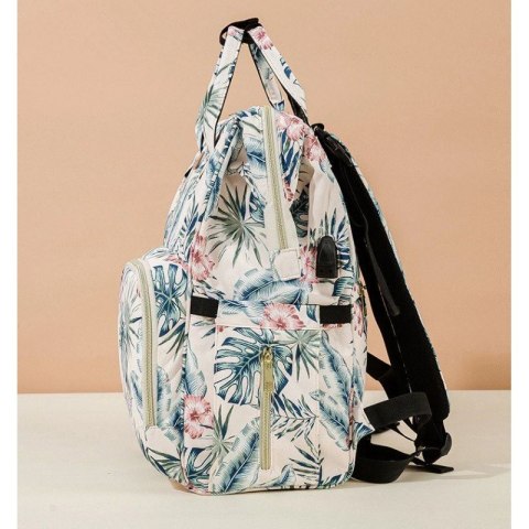 TORBA, ORGANIZER DO WÓZKA PLECAK DLA MAMY KREM 42X26X19CM PL152 TORBA, ORGANIZER DO WÓZKA PLECAK DLA MAMY KREM 42X26X19CM PL152