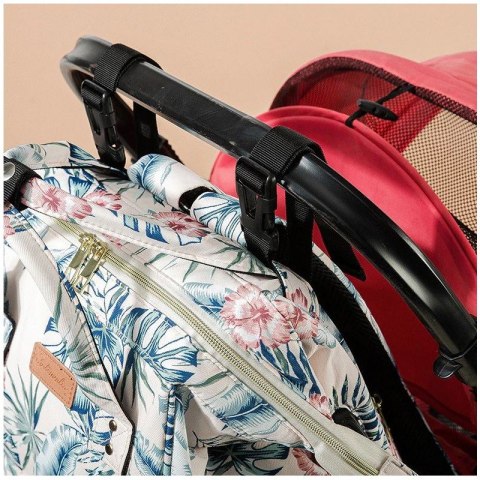 TORBA, ORGANIZER DO WÓZKA PLECAK DLA MAMY KREM 42X26X19CM PL152 TORBA, ORGANIZER DO WÓZKA PLECAK DLA MAMY KREM 42X26X19CM PL152