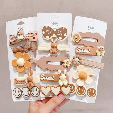 ZESTAW 5 SZTUK SPINEK 5W1 WSUWEK DO WŁOSÓW SWEET KRÓLICZKI SP279