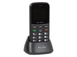 75-030# TELEFON DLA SENIORA BLOW CZARNY Z  PODSTAWKĄ S18D