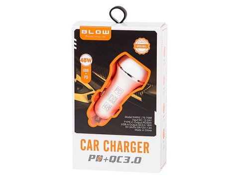 75-758# ŁADOWARKA SAMOCHODOWA GNIAZDO USB+USB-C 48W G48W 75-758# ŁADOWARKA SAMOCHODOWA GNIAZDO USB+USB-C 48W G48W