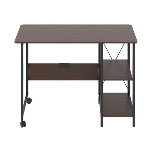 BIURKO SKŁADANE LOFTOWE MACLEAN, WYMIARY: 107x45x75CM, MAx - 150 KG, Z BLATEM, KOLOR CIEMNY ORZECH, MC-411 B BIURKO SKŁADANE LOFTOWE MACLEAN, WYMIARY: 107x45x75CM, MAx - 150 KG, Z BLATEM, KOLOR CIEMNY ORZECH, MC-411 B