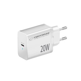 EZC104W ES PERANZA ŁADOWARKA SIECIOWA 20W USB-C  PD BIAŁA