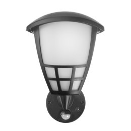 KINKIET 1xE27 Z CZUJNIKIEM MACLEAN, CZUJNIK NA  PODCZERWIEŃ, MAx. OBCIĄŻENIE 60W, IP65, KOLOR SZARY, MCE518 GR