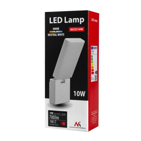LAM PA LED MACLEAN, KOLOR BIAŁY, 10W, IP65, 700LM, BARWA NEUTRALNA BIAŁA (4000K) MCE514 W LAM PA LED MACLEAN, KOLOR BIAŁY, 10W, IP65, 700LM, BARWA NEUTRALNA BIAŁA (4000K) MCE514 W