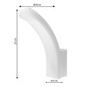 LAM PA LED MACLEAN,KOLOR BIAŁY, 20W, IP65, 2750LM, BARWA NEUTRALNA BIAŁA (4000K) MCE511 W