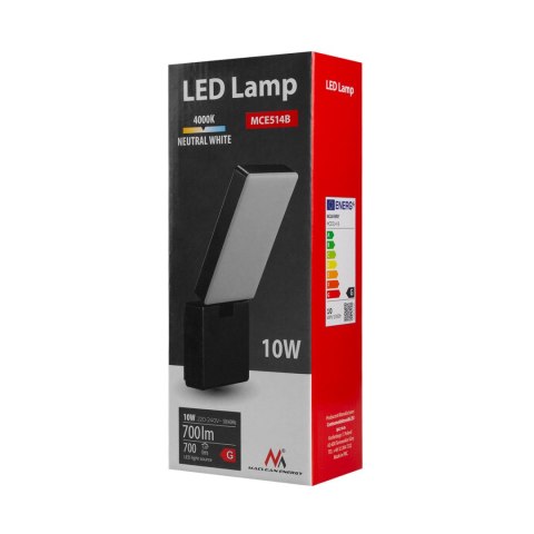 LAM PA LED MACLEAN, KOLOR CZARNY, 10W, IP65, 700LM, BARWA NEUTRALNA BIAŁA (4000K) MCE514 B LAM PA LED MACLEAN, KOLOR CZARNY, 10W, IP65, 700LM, BARWA NEUTRALNA BIAŁA (4000K) MCE514 B