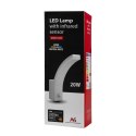 LAM PA LED Z CZUJNIKIEM RUCHU MACLEAN, CZUJNIK RUCHU PIR, KOLOR BIAŁY, 20W, IP65, 2000LM, BARWA NEUTRALNA BIAŁA (4000K) MCE512 W