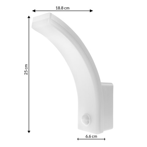 LAM PA LED Z CZUJNIKIEM RUCHU MACLEAN, CZUJNIK RUCHU PIR, KOLOR BIAŁY, 20W, IP65, 2000LM, BARWA NEUTRALNA BIAŁA (4000K) MCE512 W LAM PA LED Z CZUJNIKIEM RUCHU MACLEAN, CZUJNIK RUCHU PIR, KOLOR BIAŁY, 20W, IP65, 2000LM, BARWA NEUTRALNA BIAŁA (4000K) MCE512 W