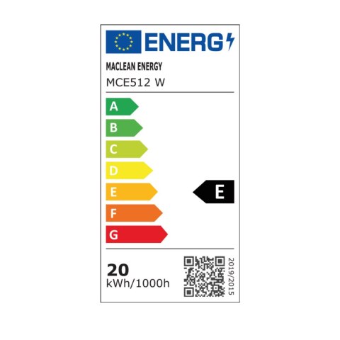 LAM PA LED Z CZUJNIKIEM RUCHU MACLEAN, CZUJNIK RUCHU PIR, KOLOR BIAŁY, 20W, IP65, 2000LM, BARWA NEUTRALNA BIAŁA (4000K) MCE512 W LAM PA LED Z CZUJNIKIEM RUCHU MACLEAN, CZUJNIK RUCHU PIR, KOLOR BIAŁY, 20W, IP65, 2000LM, BARWA NEUTRALNA BIAŁA (4000K) MCE512 W