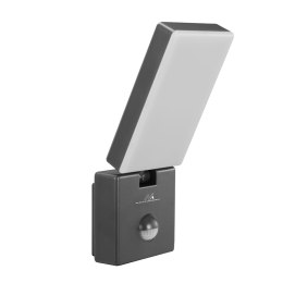 LAM PA LED Z CZUJNIKIEM RUCHU MACLEAN, CZUJNIK RUCHU PIR, KOLOR SZARY, 10W, IP65, 800LM, BARWA NEUTRALNA BIAŁA (4000K) MCE516 GR