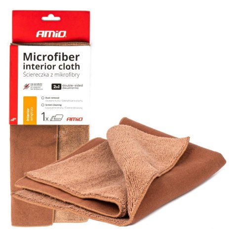 MIKROFIBRA ŚCIERKA 2W1 DO CZYSZCZENIA WNĘTRZA SAMOCHODU I EKRANÓW 30x30 CM 500G AMIO-03982 MIKROFIBRA ŚCIERKA 2W1 DO CZYSZCZENIA WNĘTRZA SAMOCHODU I EKRANÓW 30x30 CM 500G AMIO-03982