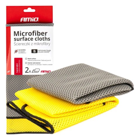 MIKROFIBRA ŚCIERKA DO USUWANIA OWADÓW I TWARDYCH ZABRUDZEŃ 2 SZT. 40x40 CM 280G AMIO-03977 MIKROFIBRA ŚCIERKA DO USUWANIA OWADÓW I TWARDYCH ZABRUDZEŃ 2 SZT. 40x40 CM 280G AMIO-03977