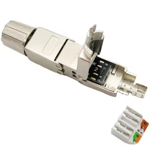 RJ8 ŁĄCZNIK RJ45 ST P BEZNARZĘDZIOWY RJ8 ŁĄCZNIK RJ45 ST P BEZNARZĘDZIOWY