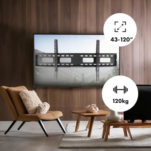 UCHWYT DO TV MACLEAN, MAx VESA 800x400, 43-120", 120KG, MC-420 UCHWYT DO TV MACLEAN, MAx VESA 800x400, 43-120", 120KG, MC-420