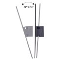UCHWYT DO TELEWIZORA LUB MONITORA MACLEAN, MAx. VESA 200x200, 23-43", 30KG, CZARNY, MC-414