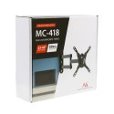 UCHWYT DO TELEWIZORA LUB MONITORA MACLEAN, MAx. VESA 200x200, 23-43", 30KG, CZARNY, MC-418