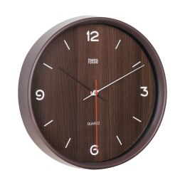 ZEGAR ŚCIENNY 30 CM CIEMNY BRĄZ
