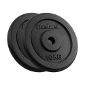 ZESTAW OBCIĄŻEŃ ŻELIWNYCH 2x10KG, OTWÓR 31MM, TALERZ KLASYCZNY, REBEL ACTIVE