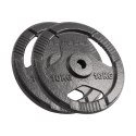 ZESTAW OBCIĄŻEŃ ŻELIWNYCH 2x10KG, OTWÓR 31MM, TALERZ Z UCHWYTAMI, REBEL ACTIVE