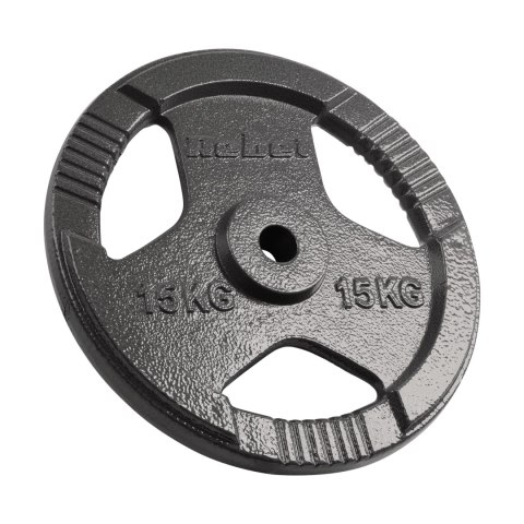 ZESTAW OBCIĄŻEŃ ŻELIWNYCH 2x15KG, OTWÓR 31MM, TALERZ Z UCHWYTAMI, REBEL ACTIVE ZESTAW OBCIĄŻEŃ ŻELIWNYCH 2x15KG, OTWÓR 31MM, TALERZ Z UCHWYTAMI, REBEL ACTIVE