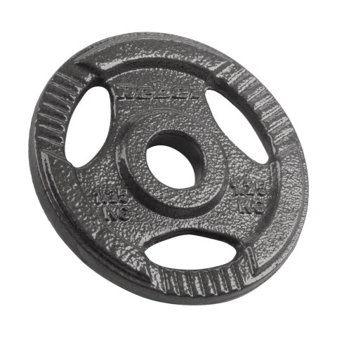 ZESTAW OBCIĄŻEŃ ŻELIWNYCH 4x1.25KG, OTWÓR 31MM, TALERZ Z UCHWYTAMI, REBEL ACTIVE ZESTAW OBCIĄŻEŃ ŻELIWNYCH 4x1.25KG, OTWÓR 31MM, TALERZ Z UCHWYTAMI, REBEL ACTIVE