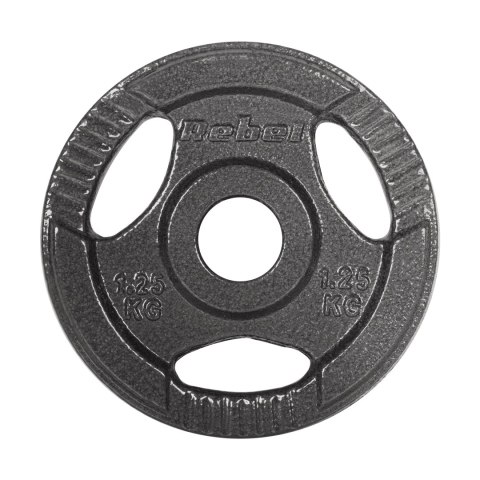 ZESTAW OBCIĄŻEŃ ŻELIWNYCH 4x1.25KG, OTWÓR 31MM, TALERZ Z UCHWYTAMI, REBEL ACTIVE ZESTAW OBCIĄŻEŃ ŻELIWNYCH 4x1.25KG, OTWÓR 31MM, TALERZ Z UCHWYTAMI, REBEL ACTIVE